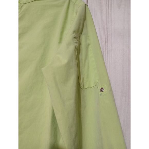Chef Works Shirt Men's Small Green Long Sleeve - Picture 3 of 8